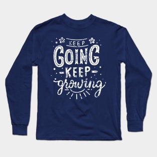 Keep Going distress Long Sleeve T-Shirt